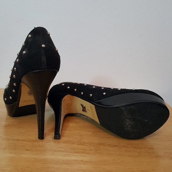 Dollhouse black velvet with metal polka dot chain Halloween - Picture 8 of 10